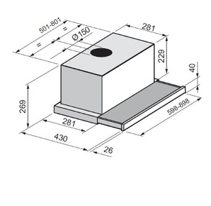 קולט אדים ליוונט Ly Vent דגם LV-P-841/90 י 90 ס"מ לי וונט