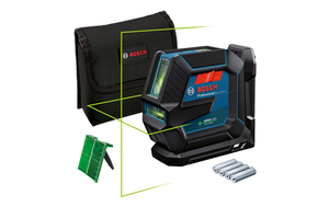 פלס לייזר צלב ירוק GCL 2-15G כולל תושבת מגנטית BOSCH