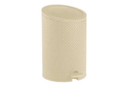 פח פדל ראטן קרם RATTAN PEDAL BIN