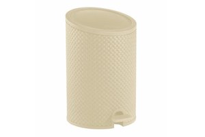 פח פדל ראטן קרם RATTAN PEDAL BIN