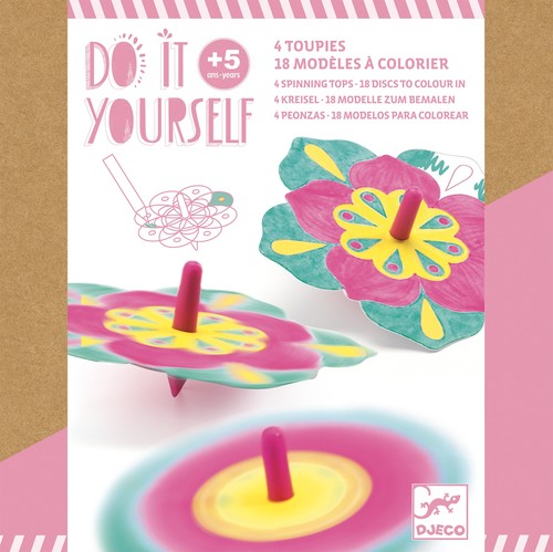 יצירה DIY - סביבונים פרחים-Djeco