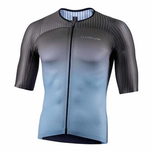 חולצה לרכיבת אופניים לגברים NEW ERGO FIT JERSEY אפור מתכתי אירודינמית אלסטית וטכנית