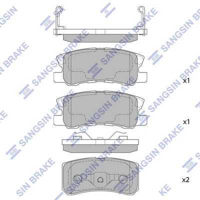 ‏רפידות בלם Hi-Q SP2076