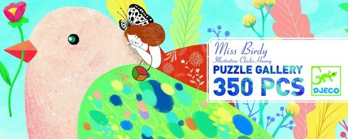 פאזל גלריה 350 חלקים - גברת ציפורי