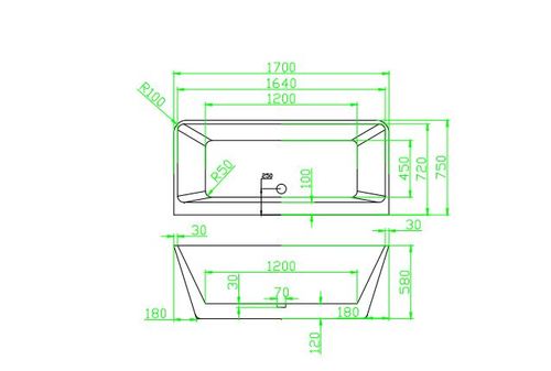 אמבטיה FREE STANDING דגם טוסקנה SA