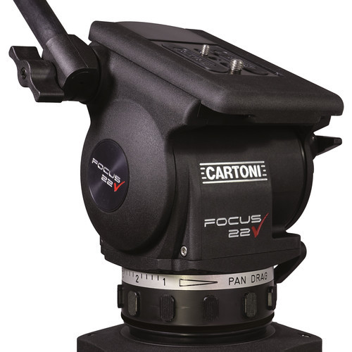 קיט חצובת סיבי פחמן עם ראש וידאו Cartoni Focus 22 SDS Carbon Fiber