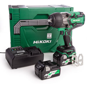 מפתח רטיטה נטען כולל 2 סוללות 5AH ומטען דגם HiKOKI WR36DB