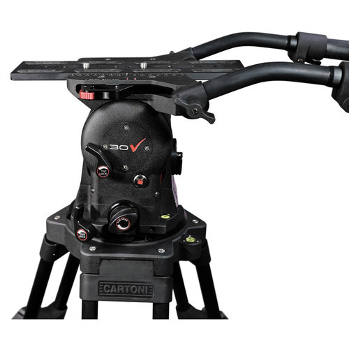 Cartoni master 30 fluid head flat base