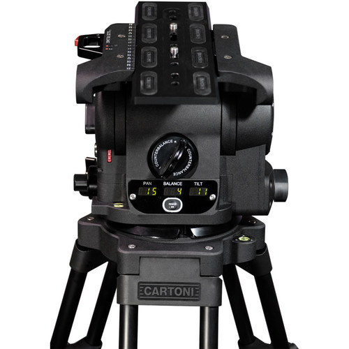 Cartoni master 30 fluid head flat base