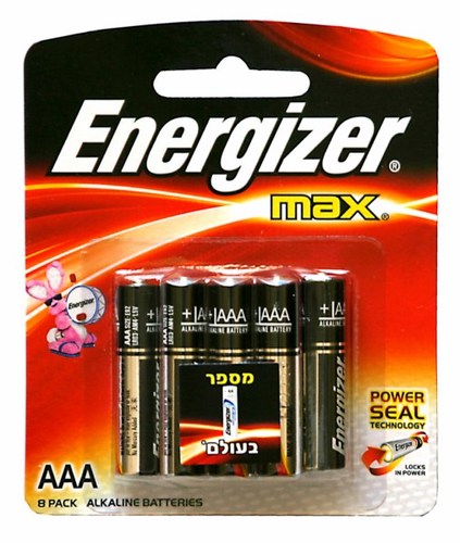 ENERGIZER מארז 8 סוללות AAA אלקליין LR03