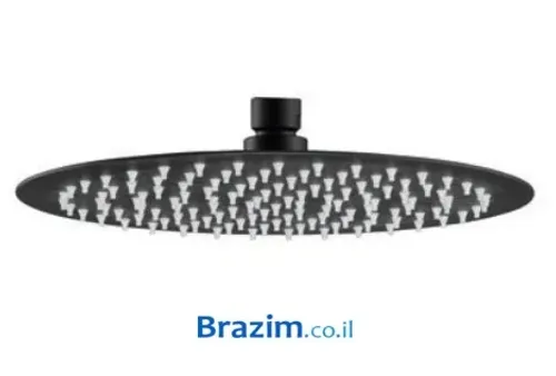 ראש מקלחת עגול שחור דגם B1001B מבית MYUBI.