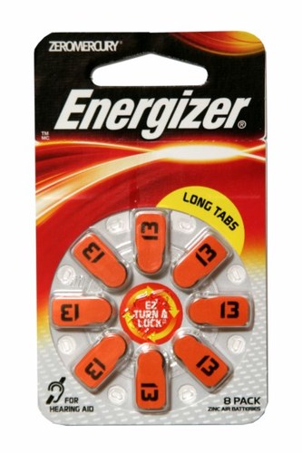 מארז 8 סוללות 13AIR למכשיר שמיעה Energizer