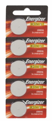סוללת ENERGIZER ליתיום CR2016 באריזת 5