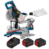 מסור פנדל 18V נטען GCM 18V-216 BOSCH כולל 2 סוללות PROCORE 8AH ומטען מהיר