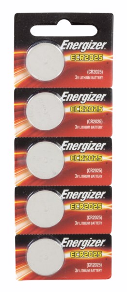 סוללת ENERGIZER ליתיום CR2025 באריזת 5