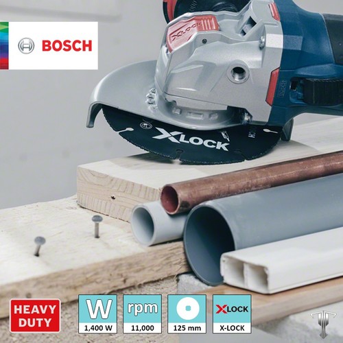 משחזת זווית X-LOCK BOSCH GWX 14-125  