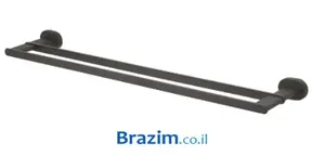 מוט מגבות כפול 60 שחור FD3011-MB