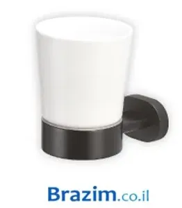 מחזיק כוס בודד שחור FD3004-MB