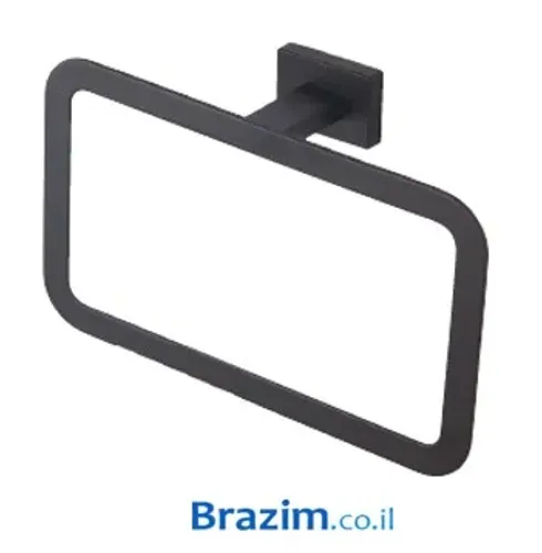 טבעת למגבת באזל שחור 20760-MB מבית מיובי בסגנון נקי ומינימליסטי.