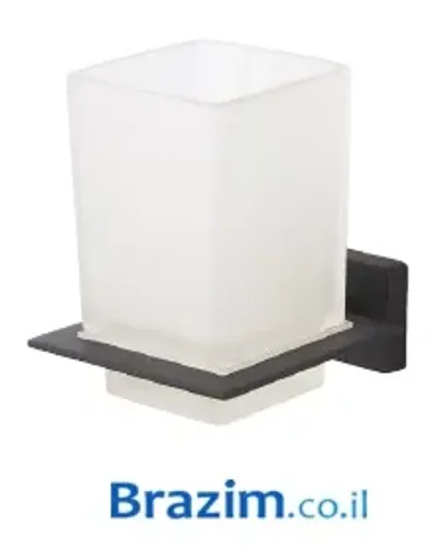 מחזיק כוס באזל שחור מבית MYUBI דגם 20727G-MB.