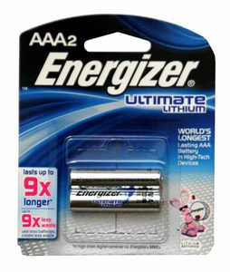 סוללות 2XAAA ליתיום Energizer 1.5V