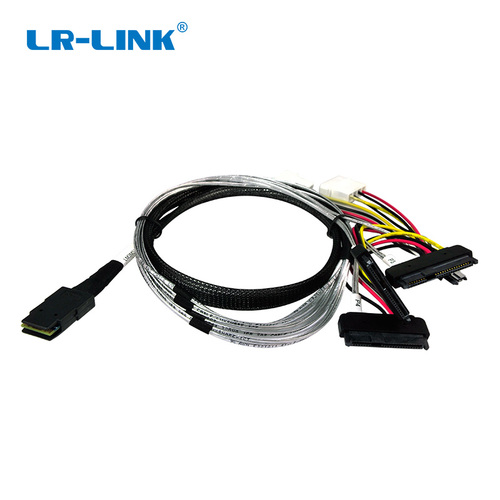 SFF-8087/8482x4-1M SFF-8087 to SFF-8482 x 4 Fanout SAS Cable 1M ...