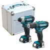 סט מברגה/מקדחה+אמפקט CLX228SX2 12V Makita 