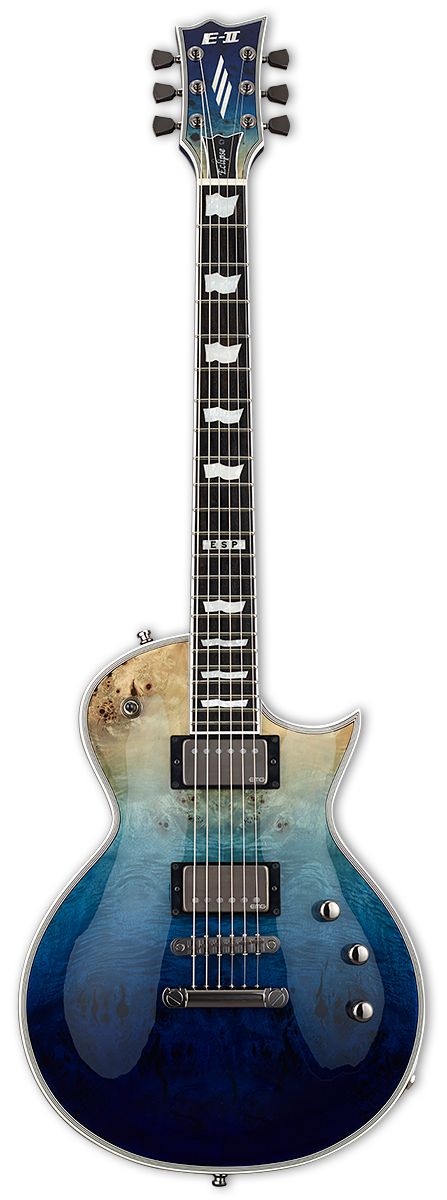 גיטרה חשמלית ESP E-II Eclipse Blue Natural Fade
