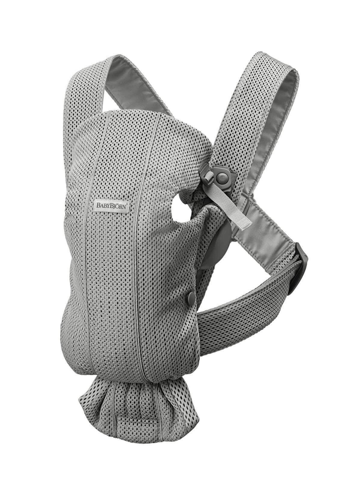 מנשא תינוק Baby Bjorn Mini Air מיני אייר בצבע אפור