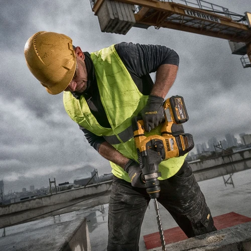פטישון נטען בראשלס + פוטר אוטומטי מתחלף + 2 סוללות DeWALT DCH334X2 BRUSHLESS 54V 9Ah