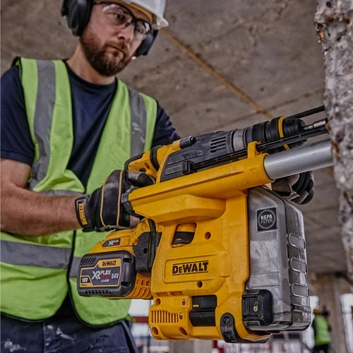 פטישון נטען בראשלס + פוטר אוטומטי מתחלף + 2 סוללות DeWALT DCH334X2 BRUSHLESS 54V 9Ah