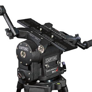 Cartoni Maxima 30 fluid head flat base