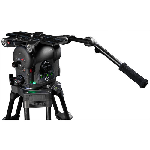 Cartoni Maxima 30 fluid head flat base