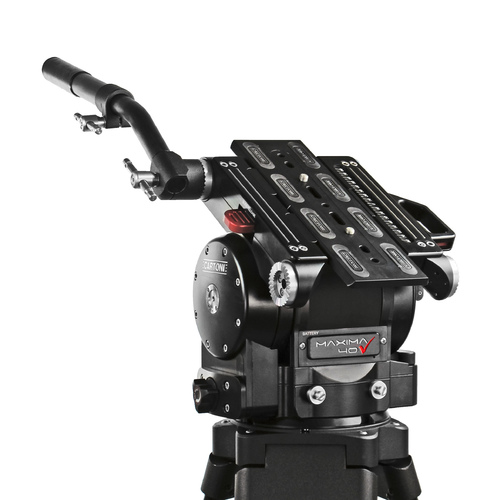 Cartoni Maxima 40 fluid head flat base