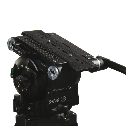 Cartoni Maxima 40 fluid head flat base