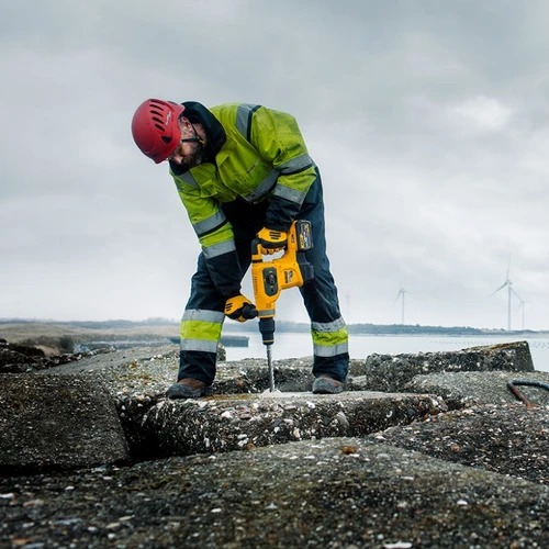 פטיש חציבה וקידוח נטען בראשלס + 2 סוללות DeWALT DCH481X2 BRUSHLESS 54V 9Ah