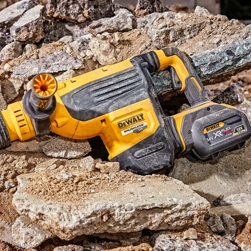 פטיש קידוח וחציבה נטען בראשלס + 2 סוללות DeWALT DCH733X2 BL 54V 9Ah