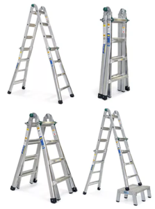 סולם אלומיניום טלסקופי 4X5 סולמות חגית