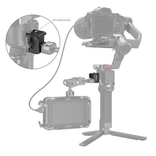 SmallRig 3025 תופסן NATO לאביזרים עבור גימבל DJI RS 2/RSC 2