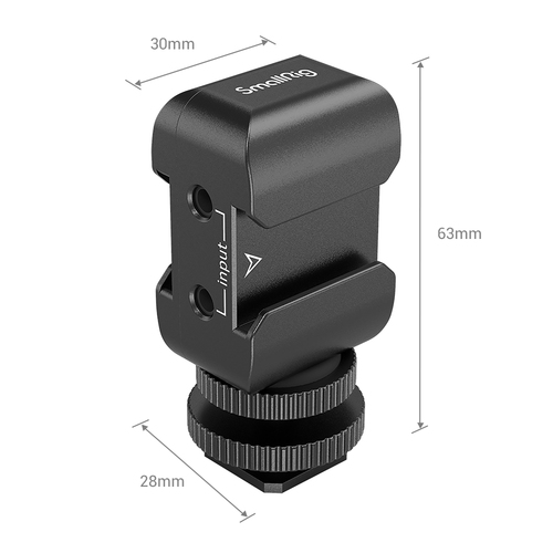 SmallRig 2996 מחזיק ומחבר לזוג Rode Wireless GO או  Saramonic Blink 500