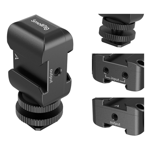 SmallRig 2996 מחזיק ומחבר לזוג Rode Wireless GO או  Saramonic Blink 500