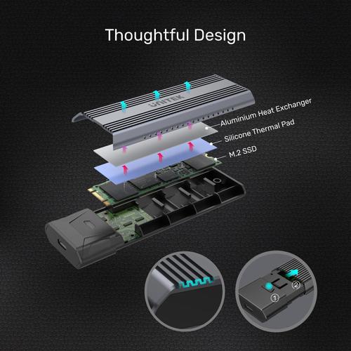 מארז חיצוני לדיסק UNITEK NVMe m2SSD S1204B
