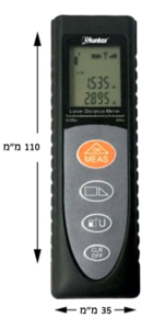 מד מרחק (מטר) לייזר מיני עד 40 מטר Hunter 111414-004 הנטר
