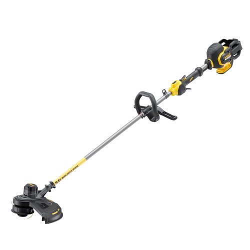 חרמש נטען DEWALT DCM571 54V FlexVolt גוף בלבד - מוט צהוב שחור באורך 1.8 מטר עם ראש קיצוץ 38 ס