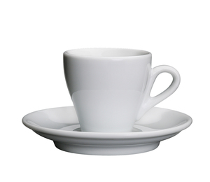 ספל אספרסו ותחתית לבן MILANO espresso cup