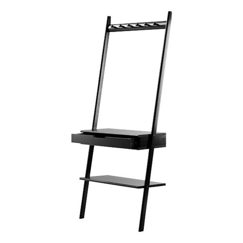 סטנד קיר אלכסוני עץ במבוק שחור NOBLE Wall Rack