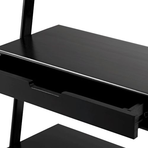 סטנד קיר אלכסוני עץ במבוק שחור NOBLE Wall Rack