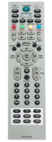 שלט תואם לטלויזיה אל ג'י LG LCD LED TV דגם 828