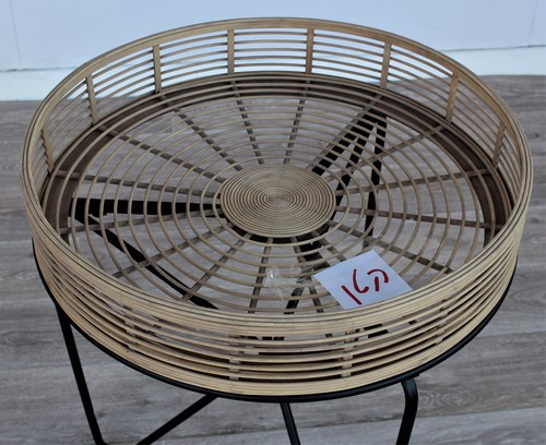 שולחן סלון רטאו וברזל קטן
