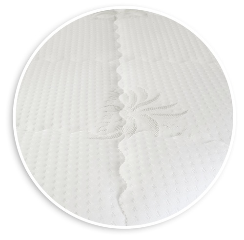 מזרון דו-שכבתי עם ציפוי קווילט אלווורה נעים ומפנק למיטת תינוק או מעבר